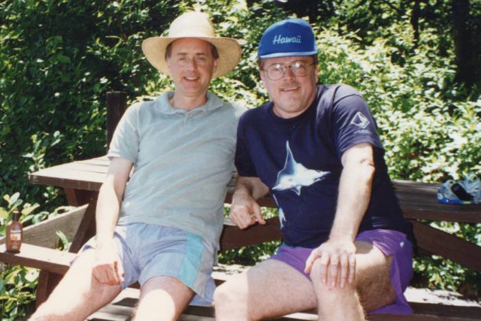 Bruce McEwen with his brother, Craig