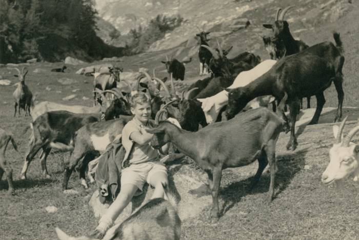 Emil C. Gotschlich in the Swiss Alps in the mid-1940s