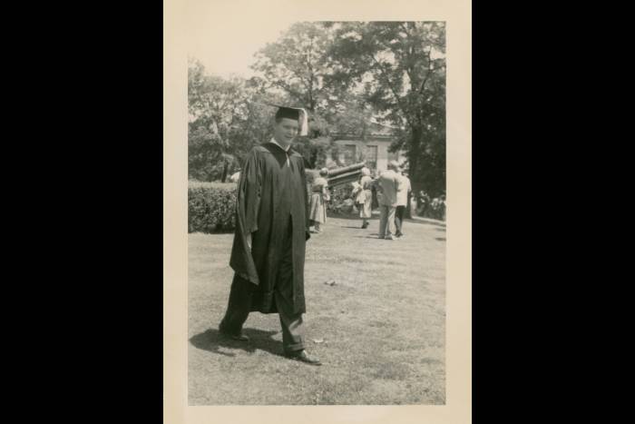 Emil C. Gotschlich at NYU graduation in 1955