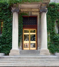 Founders Hall front door image ivy
