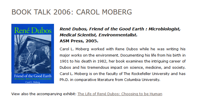 Book Talk 2006: Carol Moberg