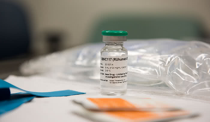 One shot: As part of the clinical trial, researchers gave participants with a single dose of 3BNC117, a so-called broadly neutralizing antibody capable of fighting a wide range of HIV strains. 