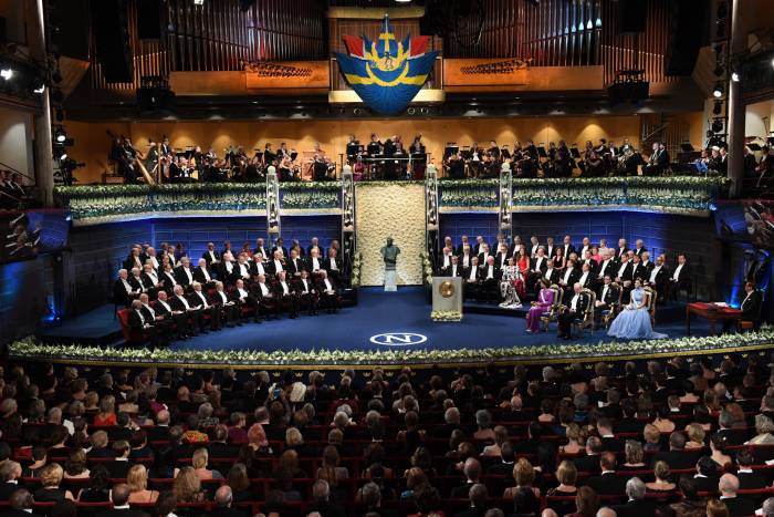 The 2017 Nobel Prize Award Ceremony in Stockholm.