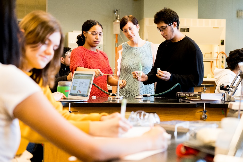 Stephanie Kadison and students