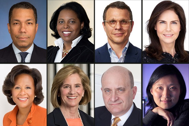 Collage of new Rockefeller board members
