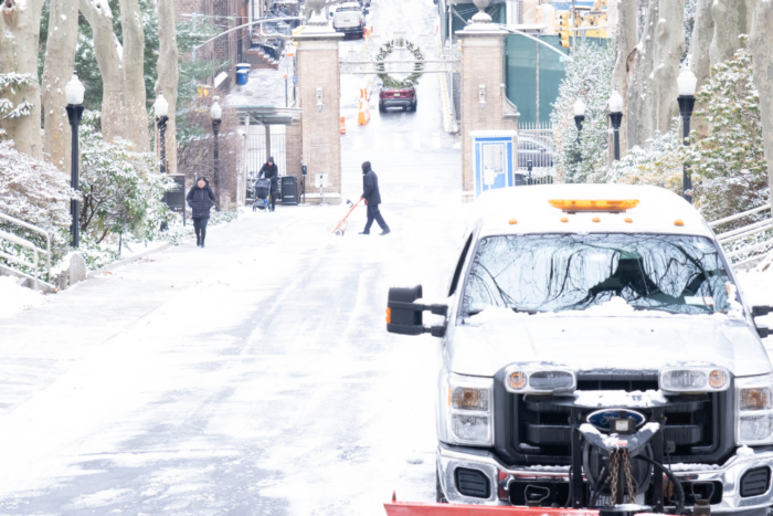 As New York endured severe snowstorms and its coldest winter in decades, the Plant Operations team kept science moving at Rockefeller's historic campus. (Credit: Lori Chertoff)