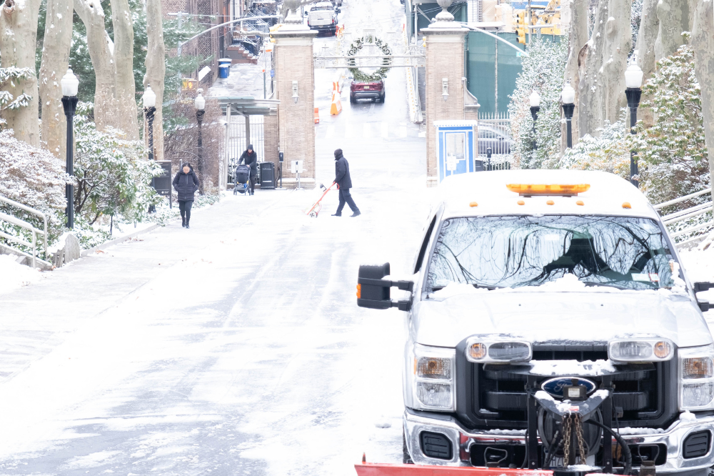 As New York endured severe snowstorms and its coldest winter in decades, the Plant Operations team kept science moving at Rockefeller's historic campus. (Credit: Lori Chertoff) 