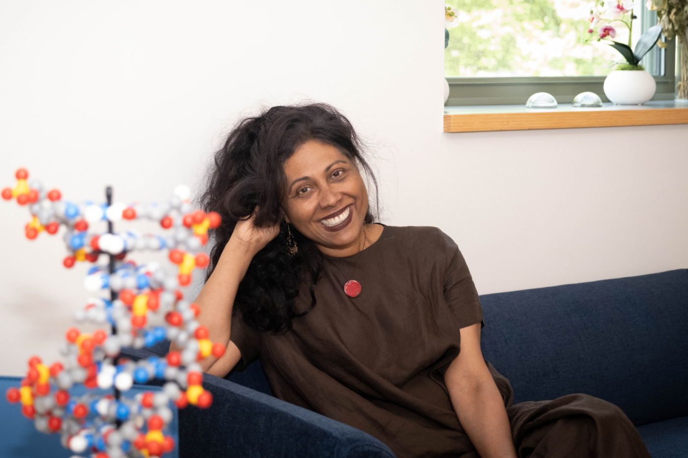 Elizabeth Campbell studies the molecular machinery that all living cells use to read and transcribe their genetic instructions. Her lab is finding new ways to block this critical machinery in bacteria and viruses. (Credit: Lori Chertoff)