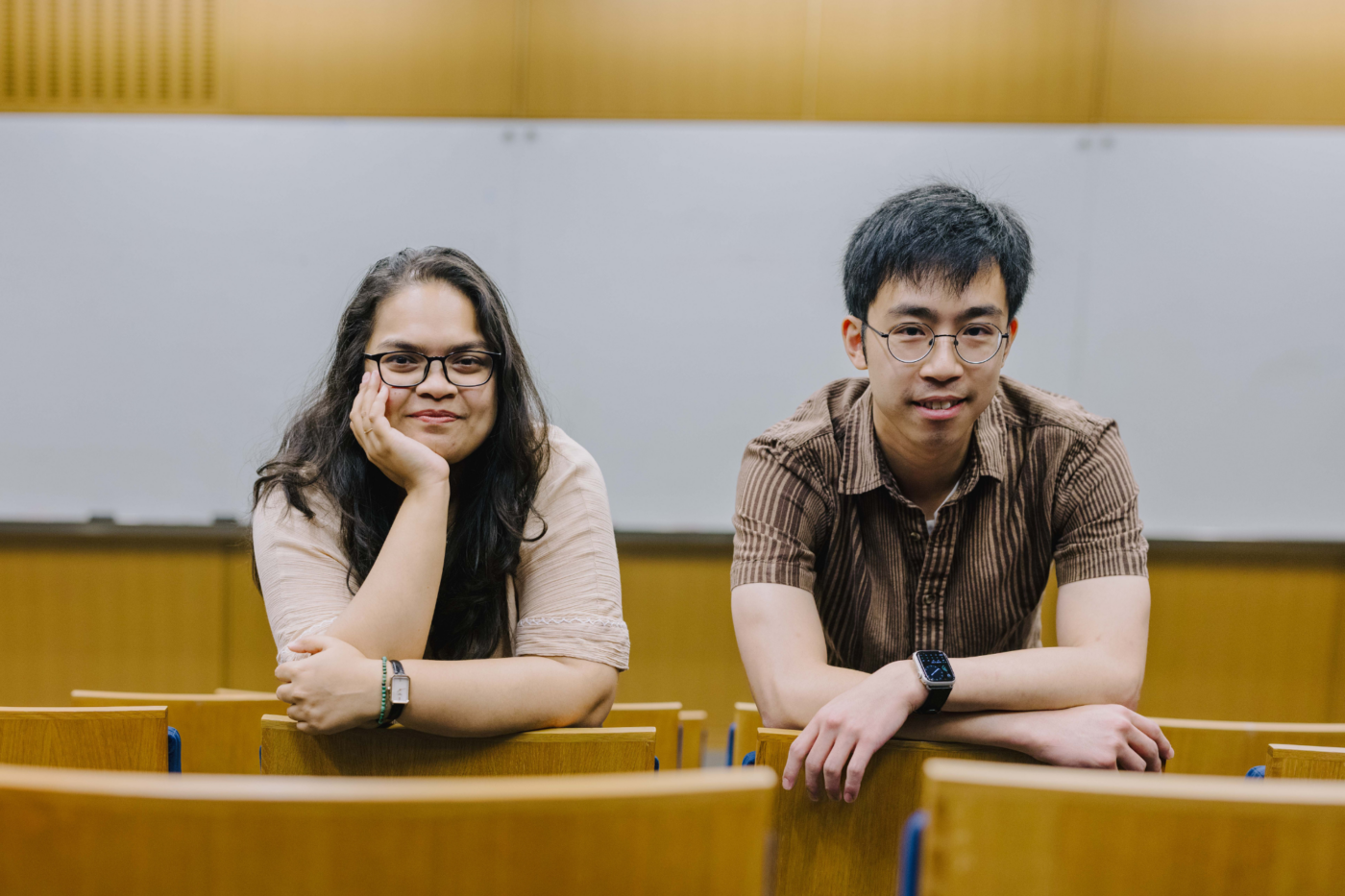 Postdocs Jayeesha Ghosh and Teri Cheng (above), as well as Paloma Bravo (not pictured), organized the 2026 summer seminar series. (Credit: Roshni Khatri)