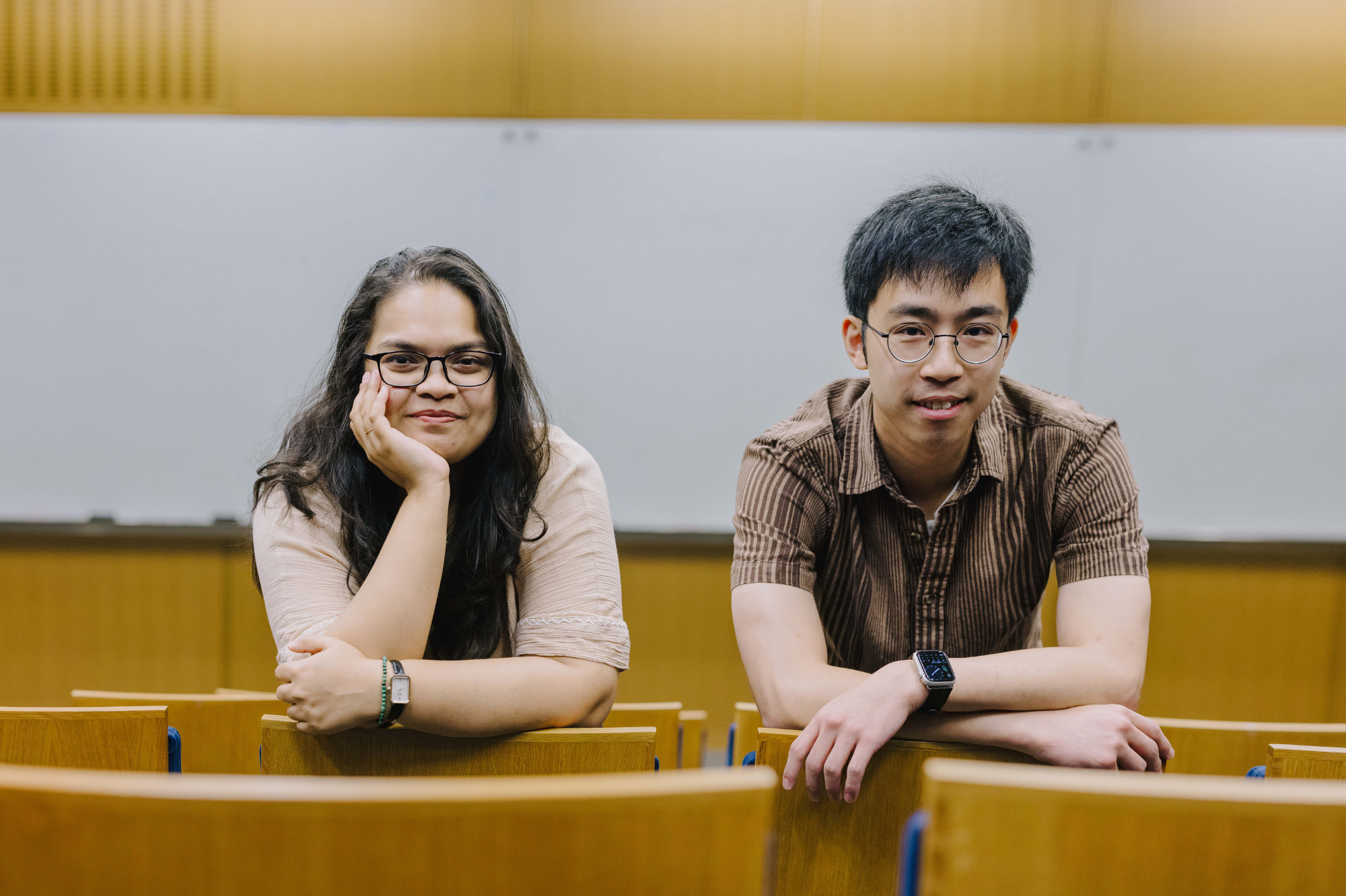 Postdocs Jayeesha Ghosh and Teri Cheng (above), as well as Paloma Bravo (not pictured), organized the 2026 summer seminar series. (Credit: Roshni Khatri)