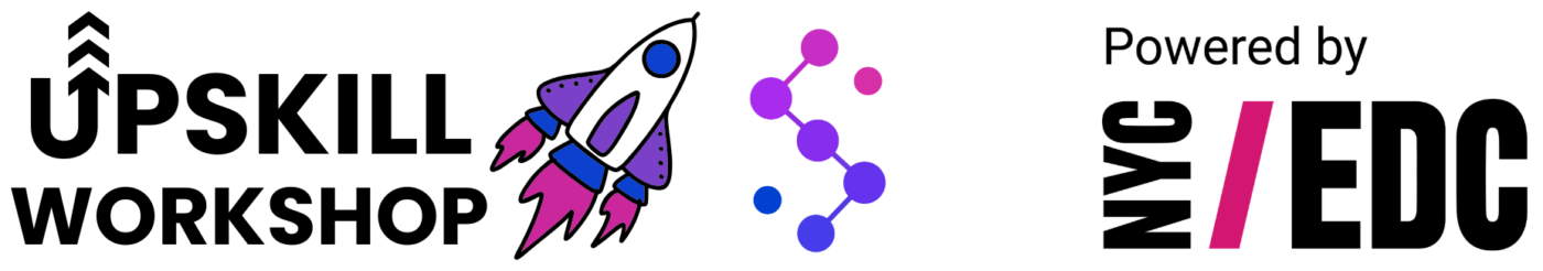 Upskill RockEDU EDC logos