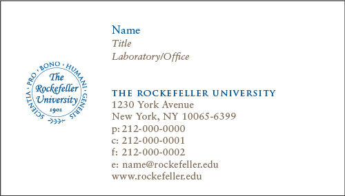 RU business card sample