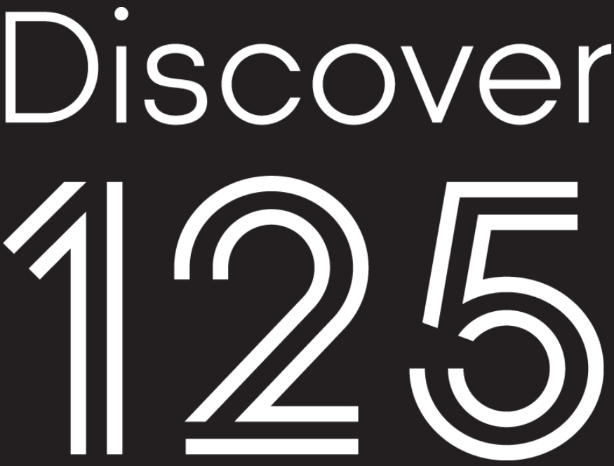 White on black background