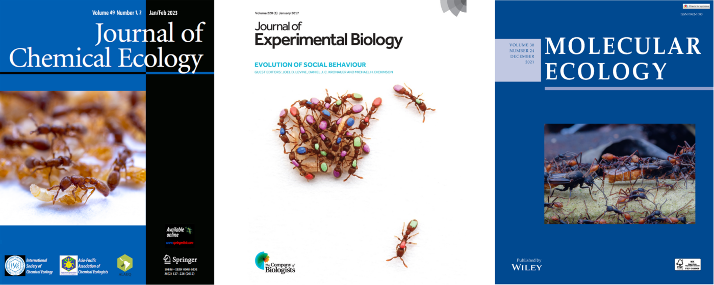 Kronauer lab journal covers 3