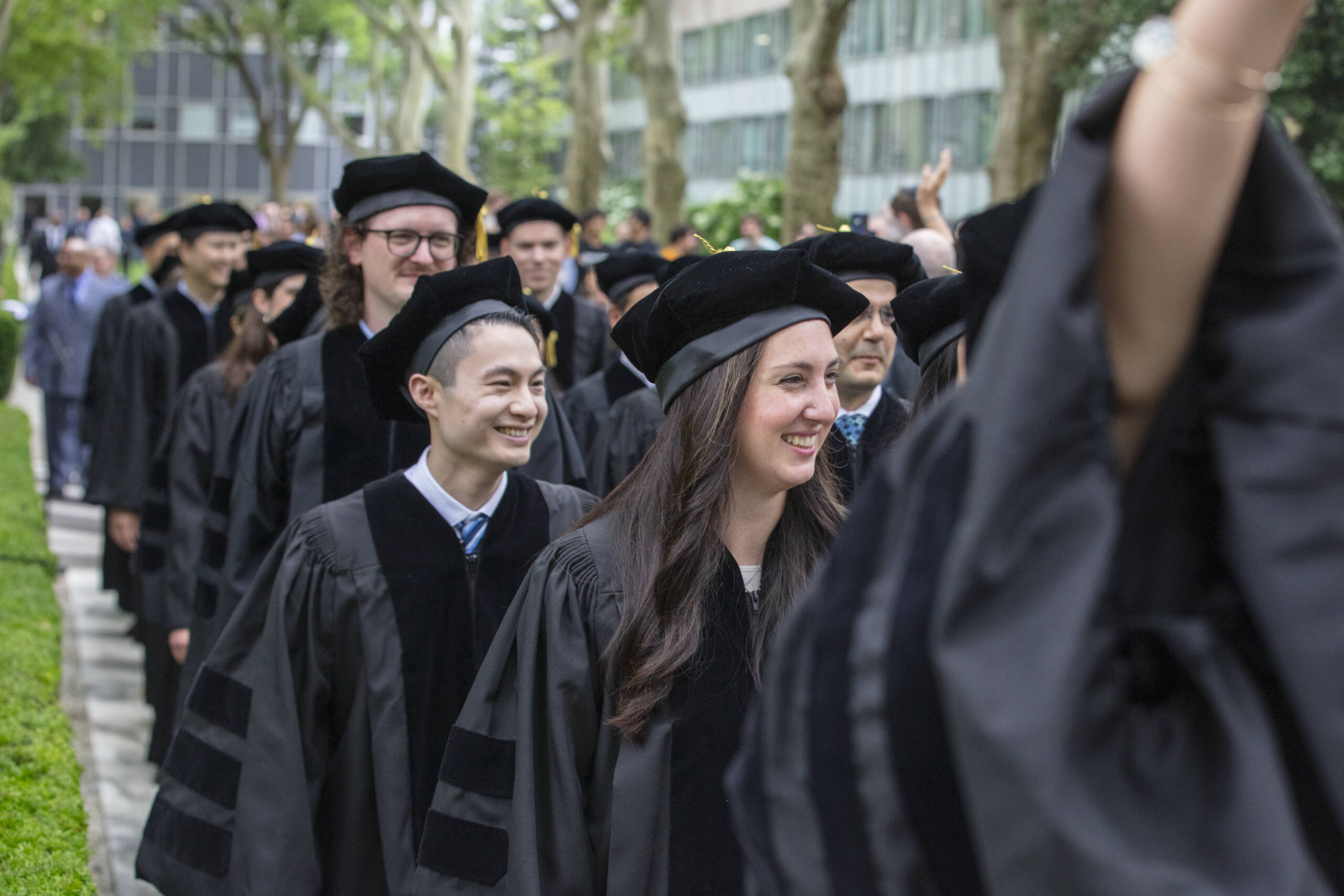 Students at convocation
