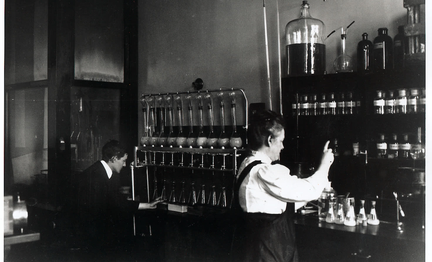 Bertha Barker in Opie Lab