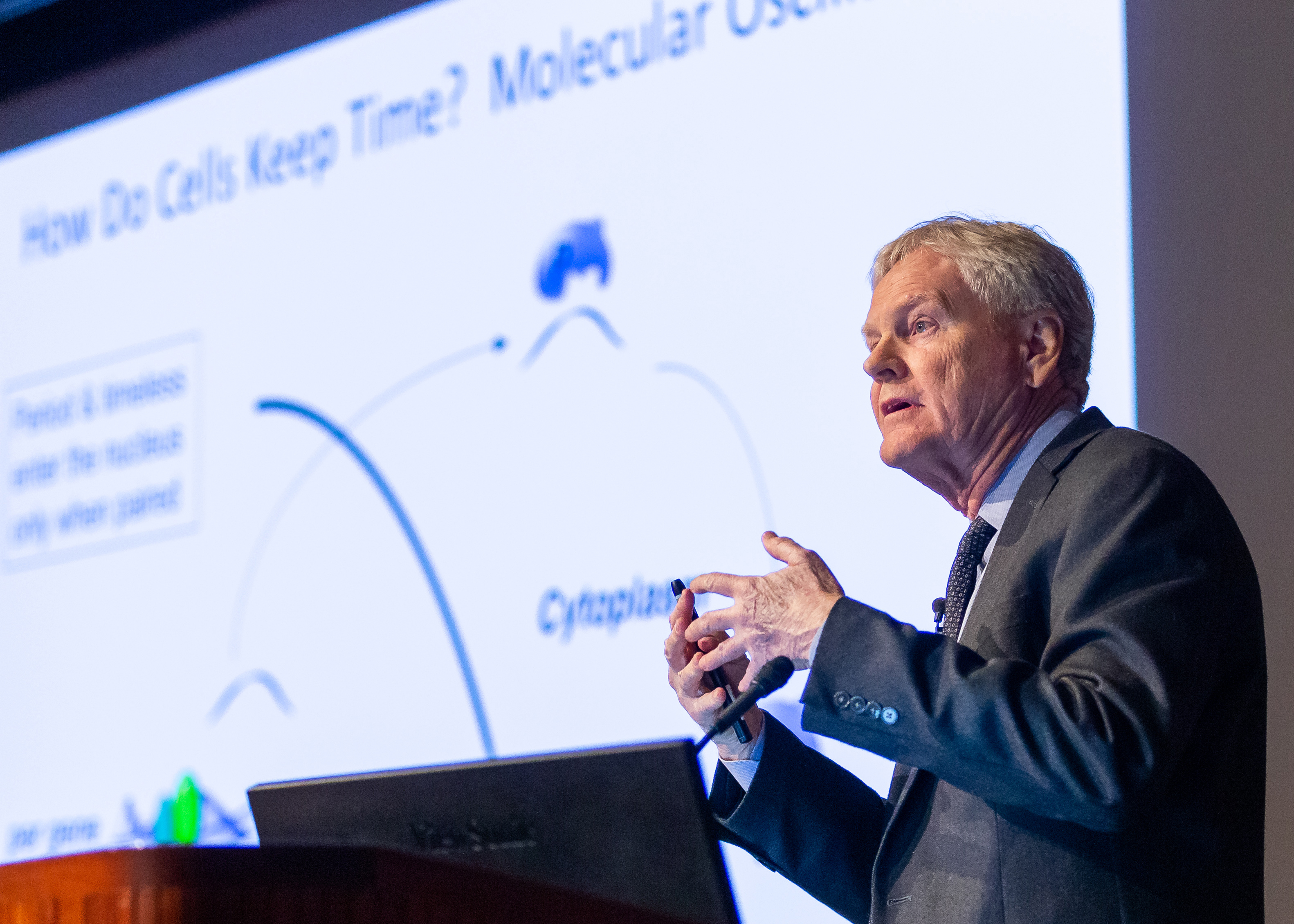 Mike Young gave a lecture entitled Sleep: A Necessary Luxury