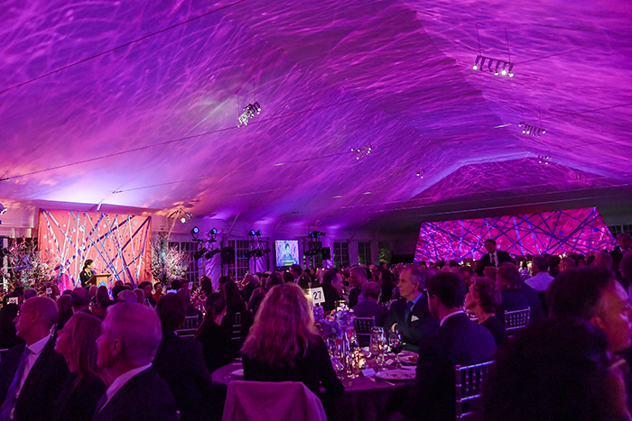 Dinner was served in a beautifully decorated tent
